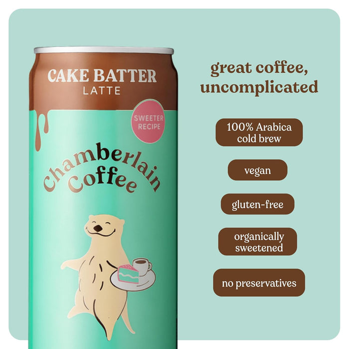 Chamberlain Coffee Oatmilk Cake Batter Latte 11oz Can