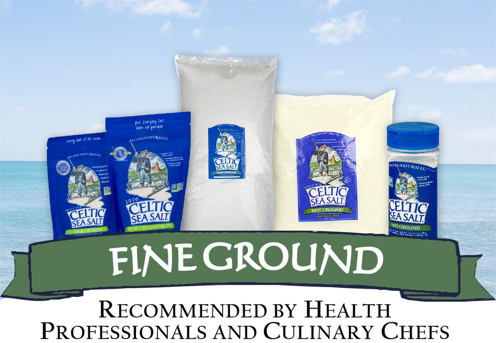 Celtic Sea Salt  Selina Naturally Fine Ground Sea Salt Resealable Bag  .5 Lb