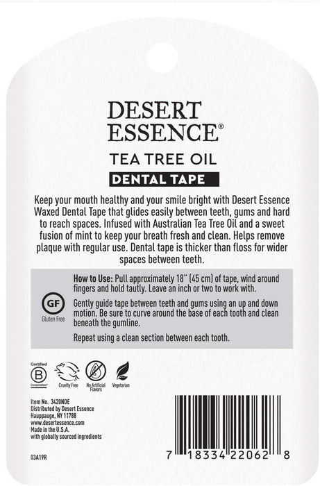 Desert Essence  Tea Tree Oil Dental Tape  30 Yd