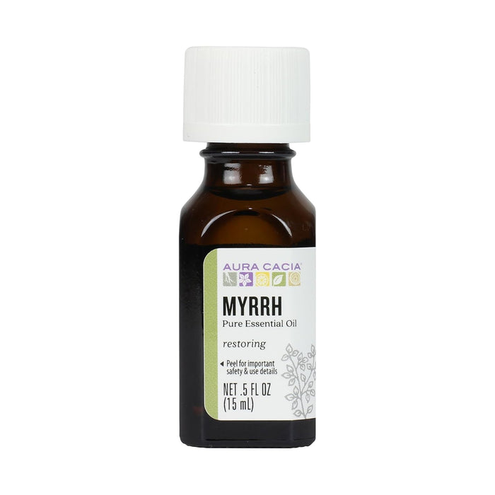 Aura Cacia  Pure Essential Oil Myrrh  1 Each  0.5 Oz