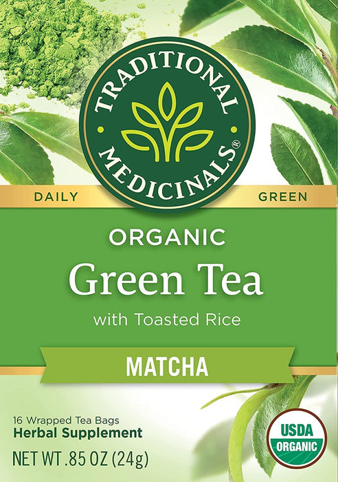 Traditional Medicinals  Green Tea Matcha W Toasted Rice  16 Bag