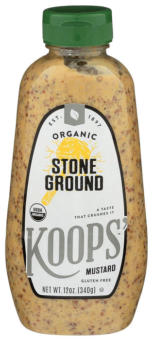 Koops Organic Stone Ground Mustard 12 oz