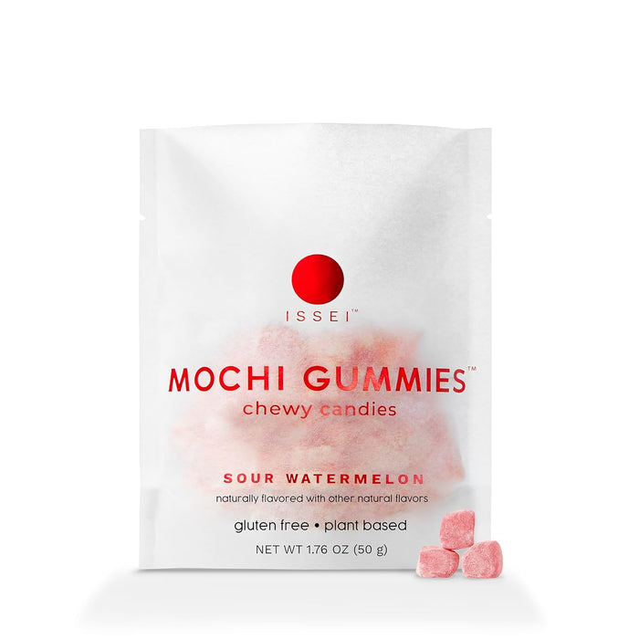 ISSEI Mochi Gummies Chewy Candy  Soft Chewy Delicious Snack 1.76 Oz