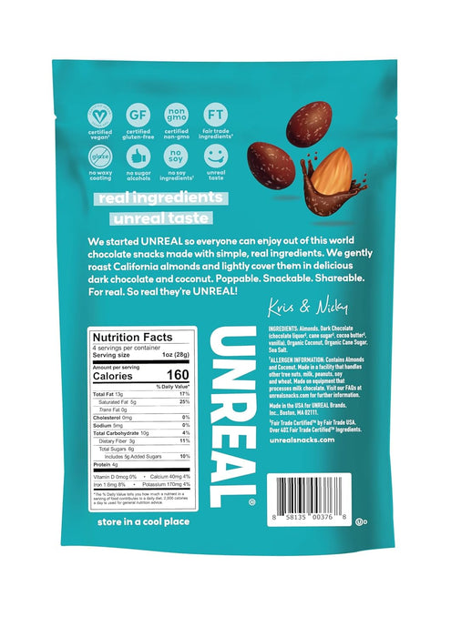 UNREAL Dark Chocolate Coconut Almonds 4 OZ