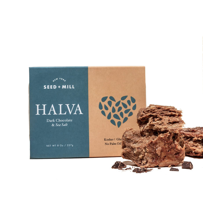 Seed Mill Halva Dark Chocolate Sea Salt 8 oz