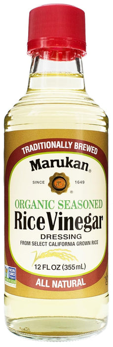 Marukan Dressing Rice Vinegar Organic Seasoned 12 fl