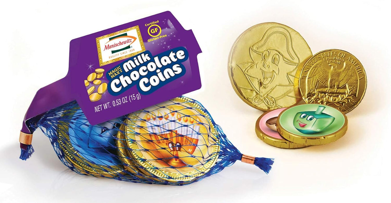 Manischewitz Crypto Chocolate Coins 36/.63 Oz