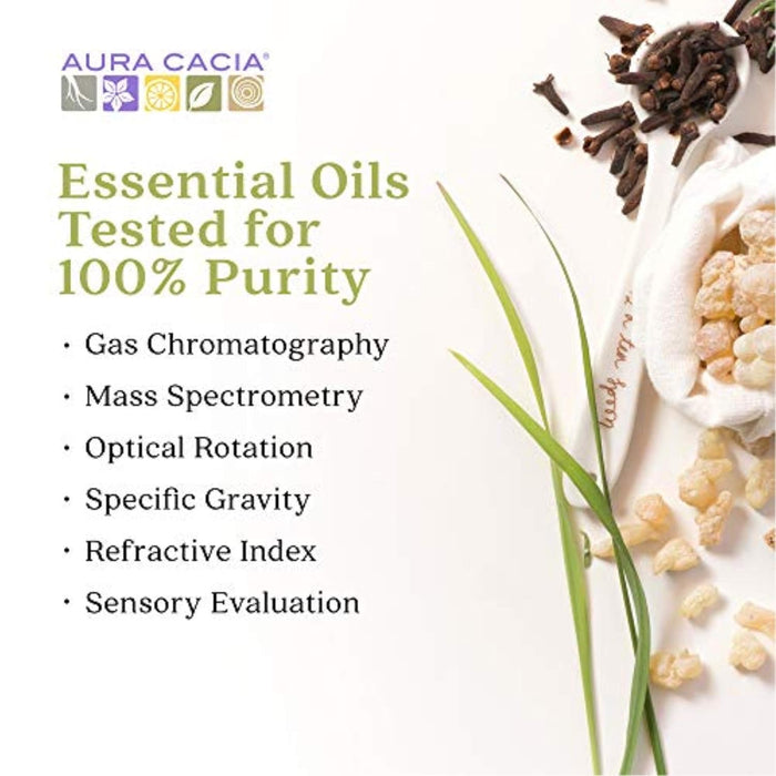 Aura Cacia  Roll On Essential Oil Peppermint   .31 Oz