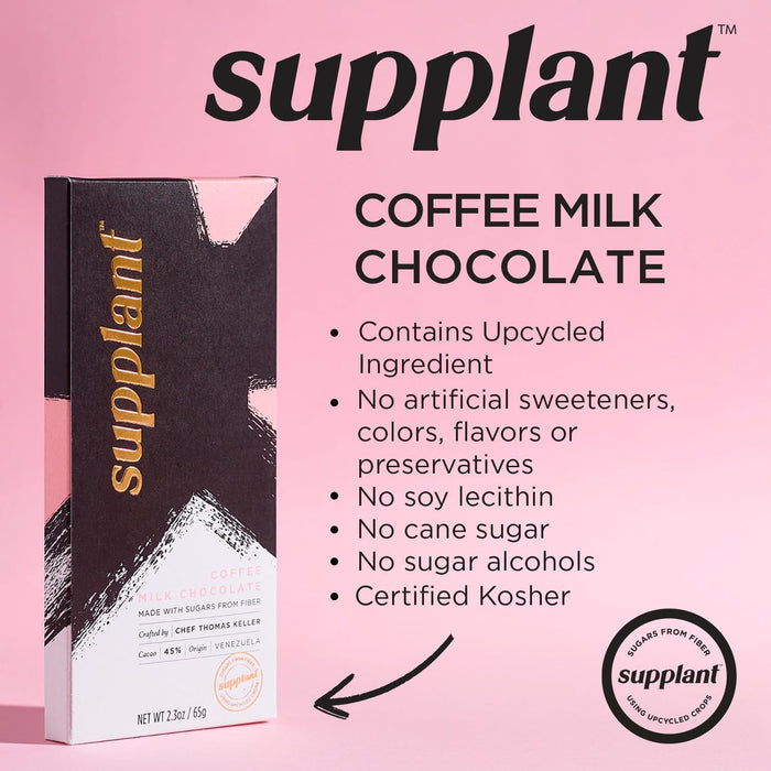 Supplant Premium Chocolate Bar Coffee Milk Chocolate 2.3 OZ