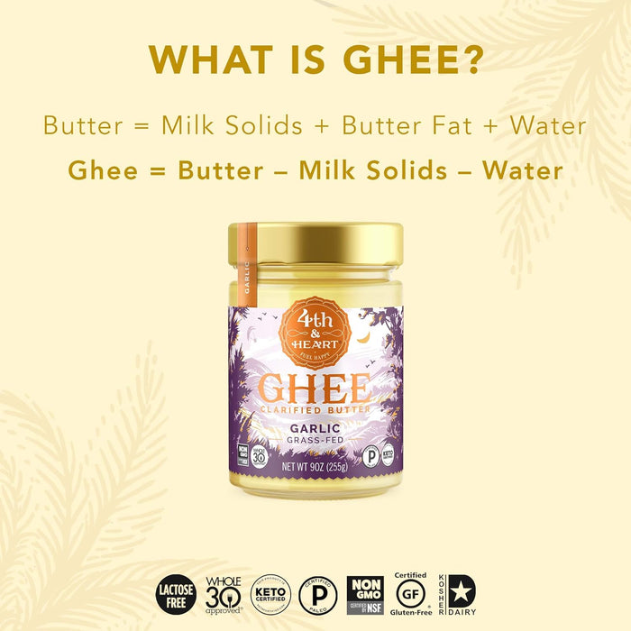 4Th & Heart  Ghee Butter Garlic   9 Oz