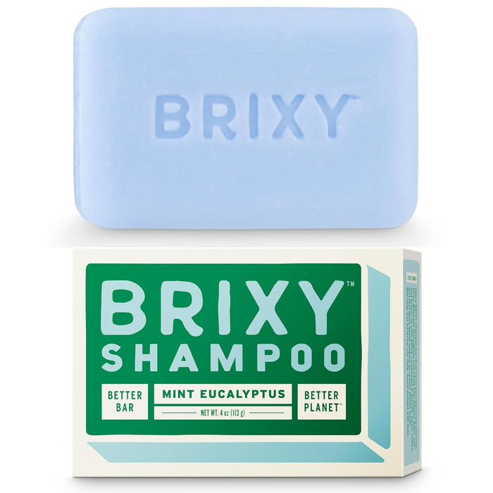 Brixy  Shampoo Bar Mint Euclyptus  1 Each  4 Oz