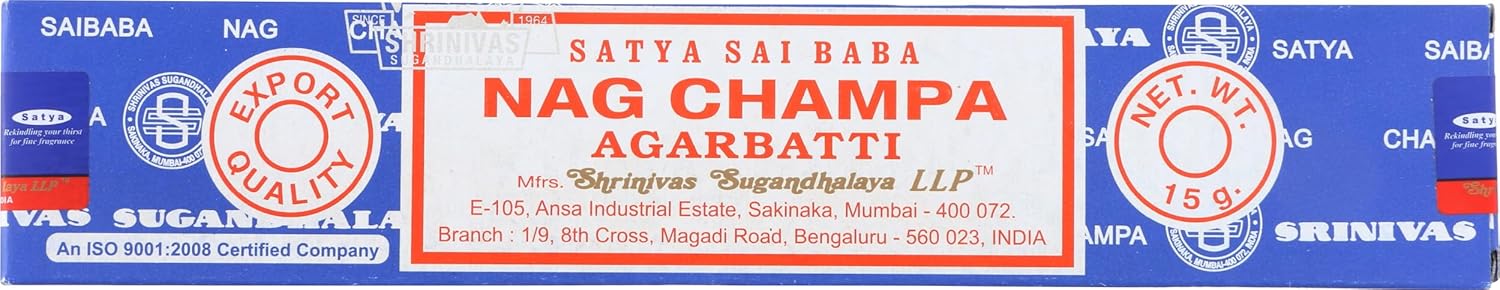 Sai Baba  Incense Sticks Nag Champa Agarbatti   15 Gr