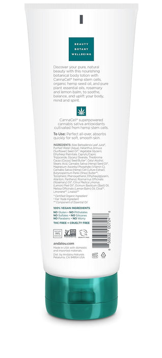 Andalou Naturals Cannacell Botanical Body Lotion Joyful 8 Oz