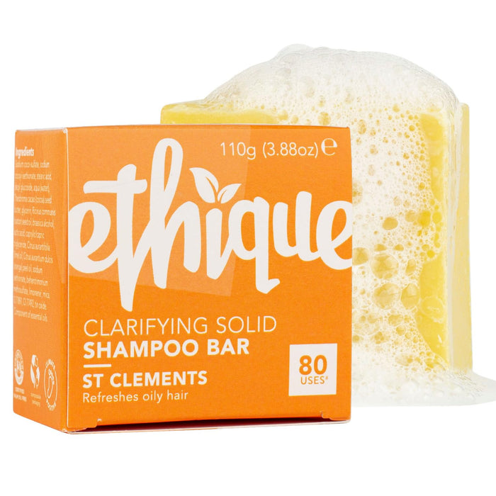 Ethique St Clements -Clarifying Solid Shampoo Bar for Oily Hair 3.88 oz