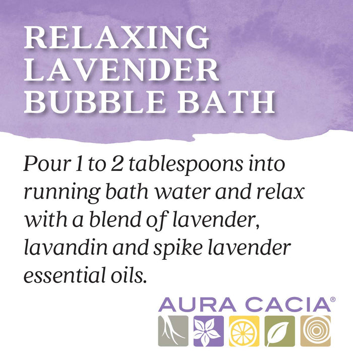 Aura Cacia Aromatherapy Bubble Bath Relaxing Lavender 13 Oz