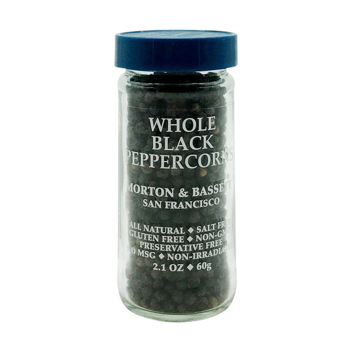 Morton & Bassett  Seasoning Whole Black Peppercorns  2.1 Oz