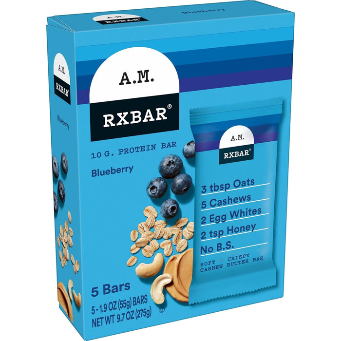 Rxbar A.M. Protein Bars; Blueberry 5-1.9Oz