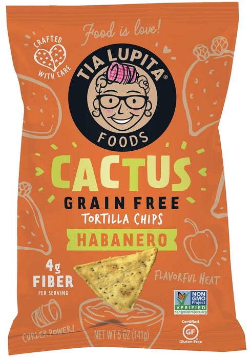 Tia Lupita  Chps Cactus Habanero  5 Oz