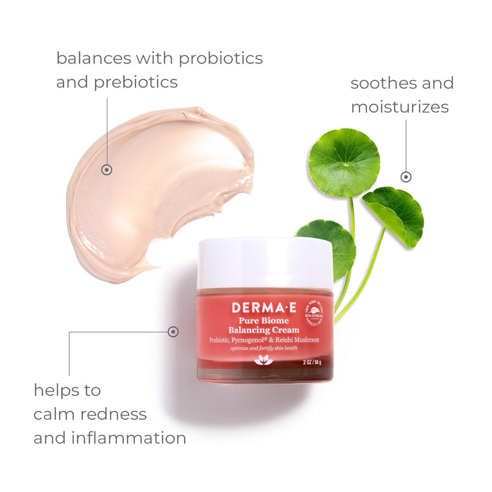 Derma E Pure Biome Balancing Cream 2 Oz