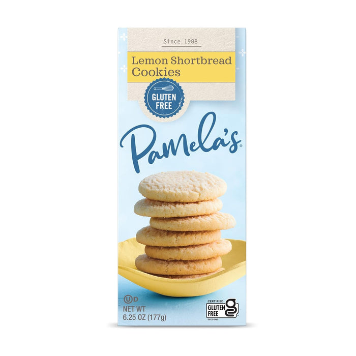 Pamela'S  Cookies Lemon Shortbread Gluten Free  6.25 Oz