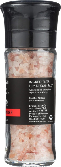 Evolution Salt  Pink Himalayan Salt Gourmet Grinder  1 Each  4 Oz