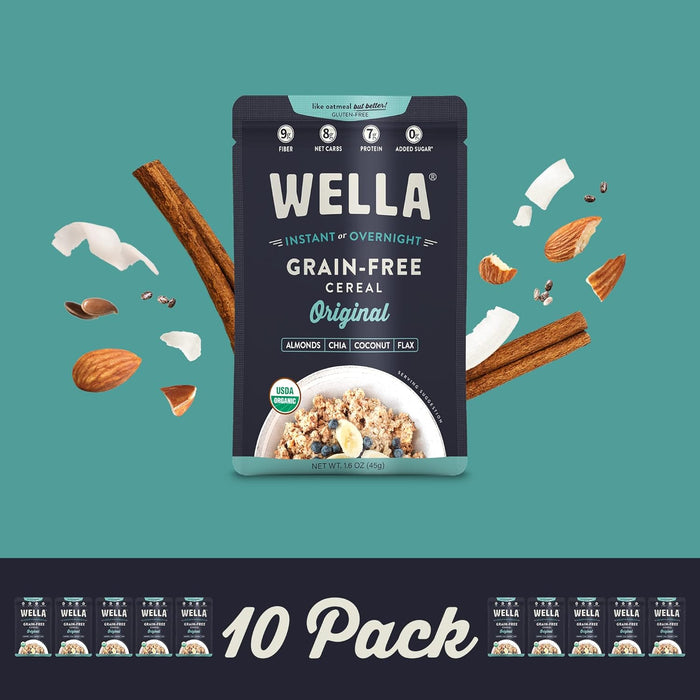 Wella Organic Cereal Original Flavor  Single-Serve 1.6 OZ