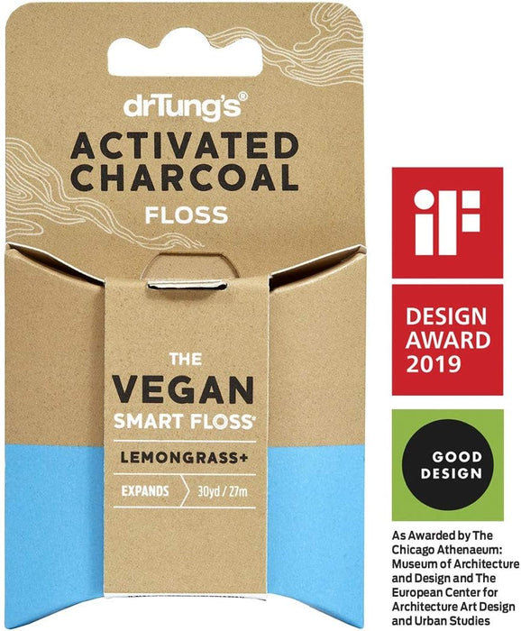 Dr. Tung`S  Activated Charcoal Floss  30 Yd