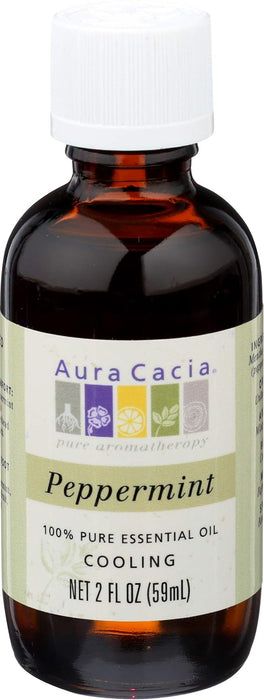 Aura Cacia  Peppermint Pure Essential Oil  1 Each  2 Oz