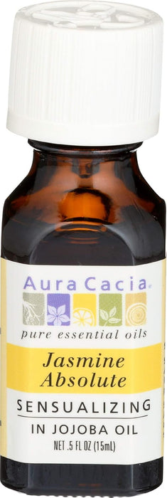 Aura Cacia  Jasmine Absolute In Jojoba Oil  1 Each  0.5 Oz