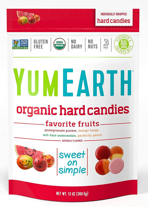 YumEarth Organic Candy Drops Freshest Fruit 3.3 oz