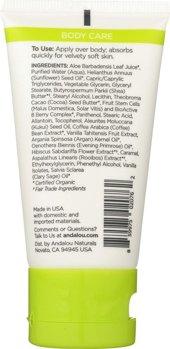 Andalou Naturals Lotion Kukui Cocoa 1.7 Oz