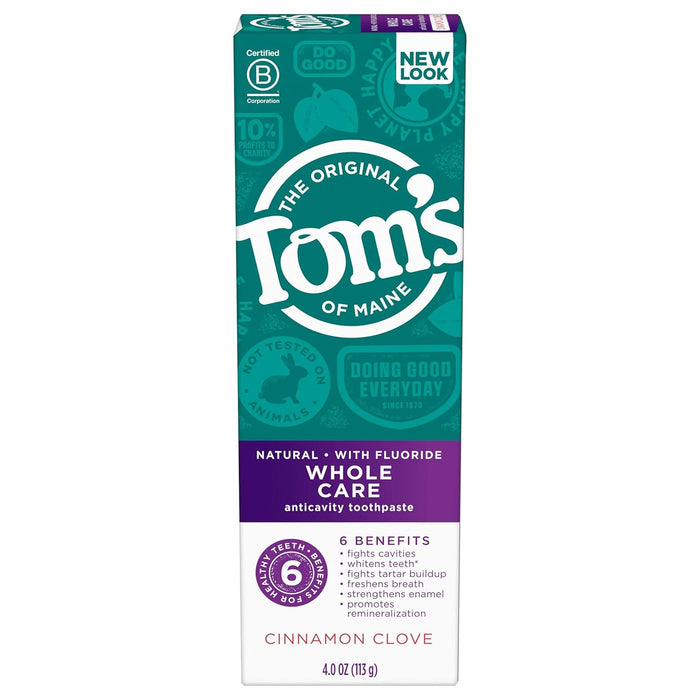 Tom'S Of Maine  Toothpaste Whole Care Cinnamon Clove  4 Oz