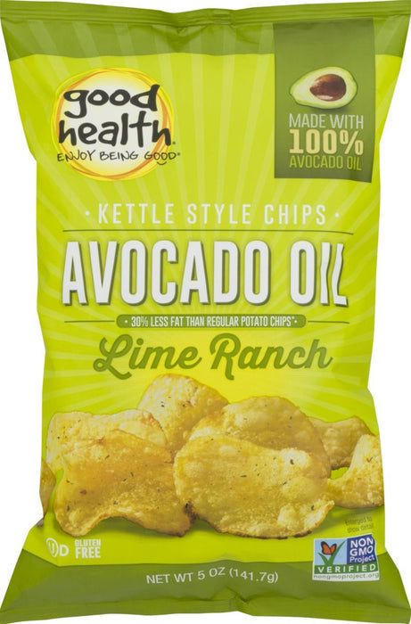 Good Health Natural Foods  Kettle Chips Avocado Oil Lime Ranch  5 Oz