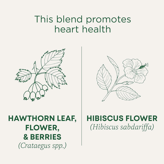 Traditional Medicinals  Organic Heart Tea Hawthorn With Hibiscus  16 Bag