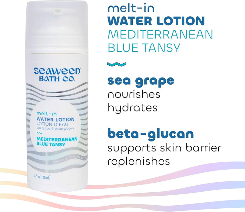 eaweed Bath Co Melt-in Water Lotion Mediterranean Blue Tansy Scent 4 OZ