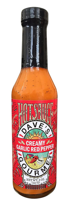 Dave`s Gourmet Hot Sauce Creamy Garlic Red Pepper 8 oz