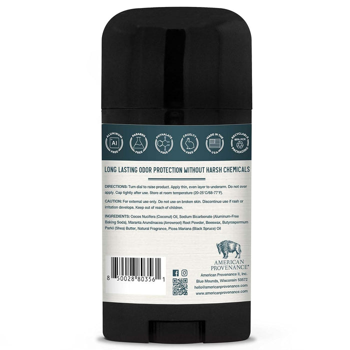 American Provenance Oud Wood And Spruce Natural Deodorant 2.65 Oz