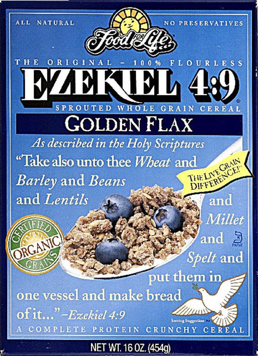 Food For Life  Organic Ezekiel 4:9 Golden Flax Cereal   16 Oz