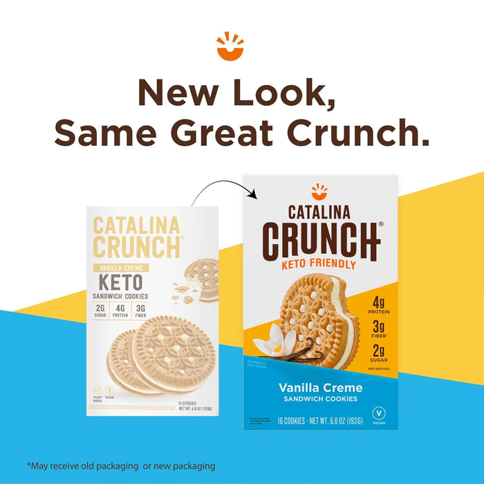 Catalina Crunch  Cookie Sandwich Vanilla  6.8 Oz