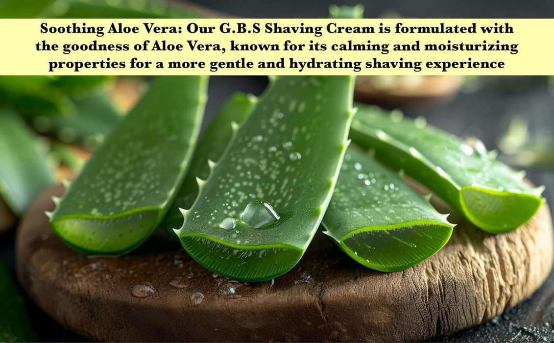 G.B.S Sandalwood Shaving Cream for Sensitive Skin 4 OZ