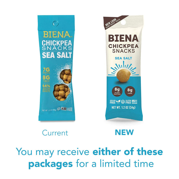 Biena  Sea Salt Chickpea Snacks  1.2 Oz