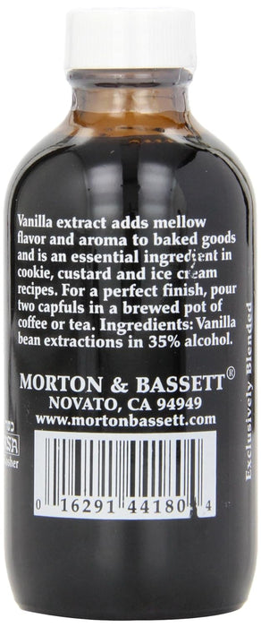 Morton & Bassett  Premium Quality Pure Vanilla Extract  4 Oz