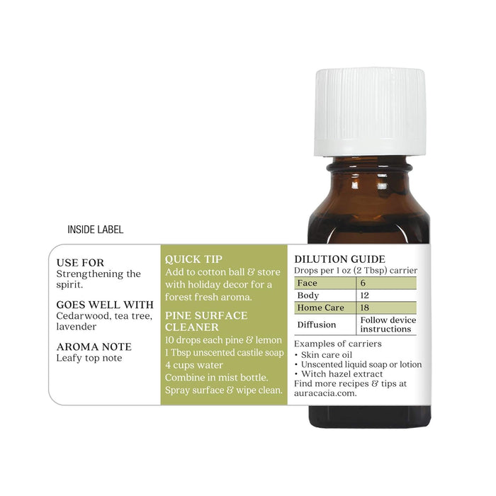 Aura Cacia  Pure Essential Oil Pine  1 Each  0.5 Oz