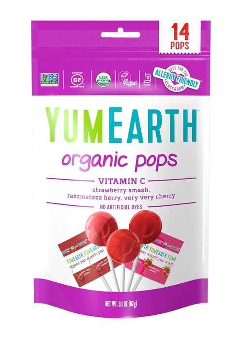 YumEarth Organic Vitamin C Pops 3 oz