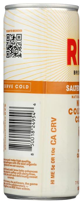 Rise Brewing  Salted Caramel Organic Cold Brew   7 fl oz