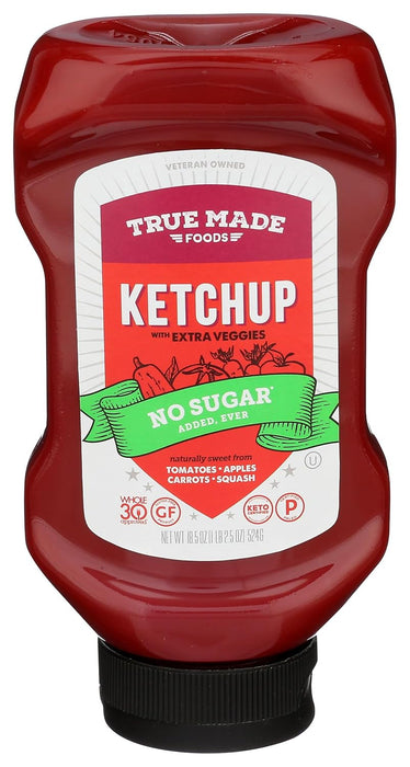 True Made Foods Ketchup No Sugar 18.5 oz