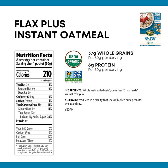 Nature'S Path  Hot Oatmeal Flax Plus   14 Oz