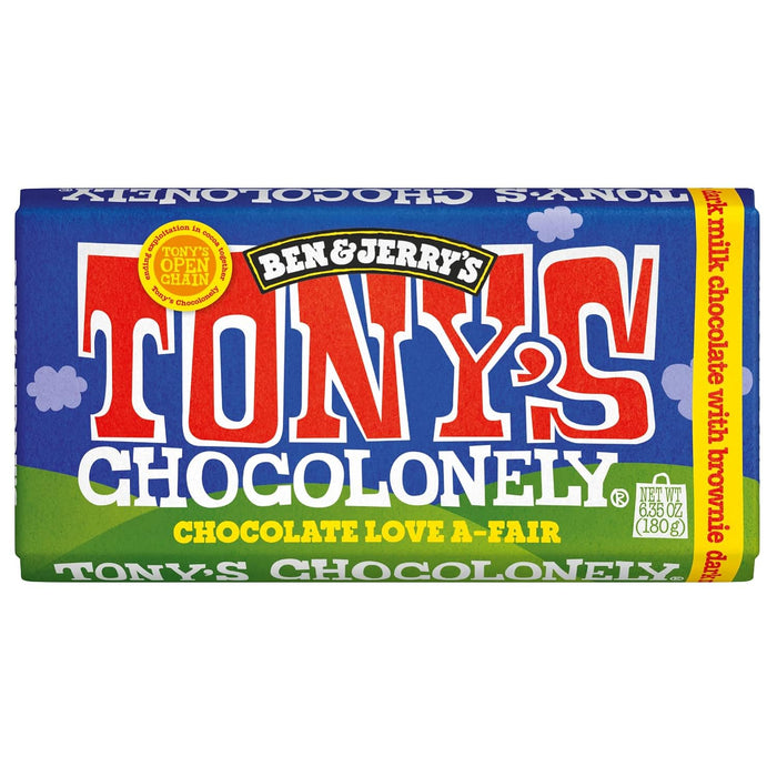 Tony'S Chocolonely Bar Dark Milk Chocolate Brownie 6.35 Oz