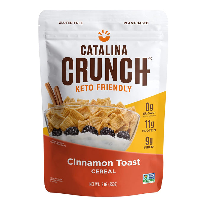 Catalina Crunch  Keto Friendly Cereal Cinnamon Toast   9 Oz