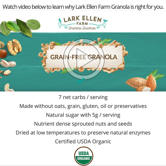 Lark Ellen Farm Organic Grain Free Granola Bites Cacao Cherry 8 oz